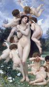 William-Adolphe Bouguereau The Return of Spring oil painting artist